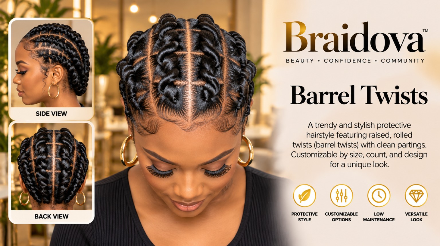 Barrel Twists - Braidova visual reference