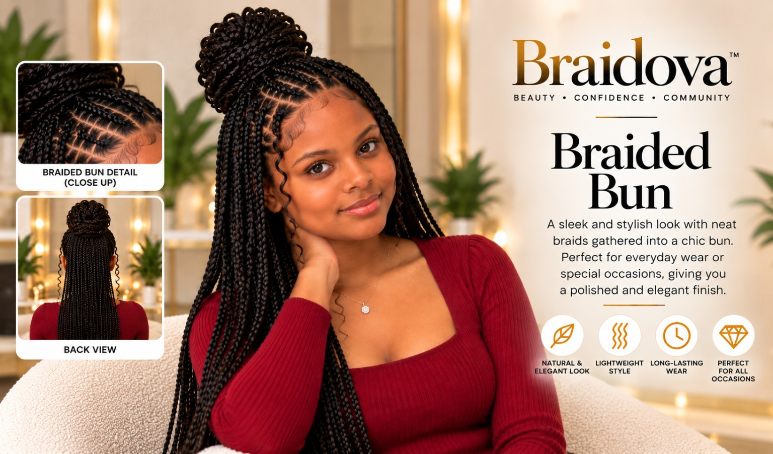 Braided Bun - Braidova visual reference