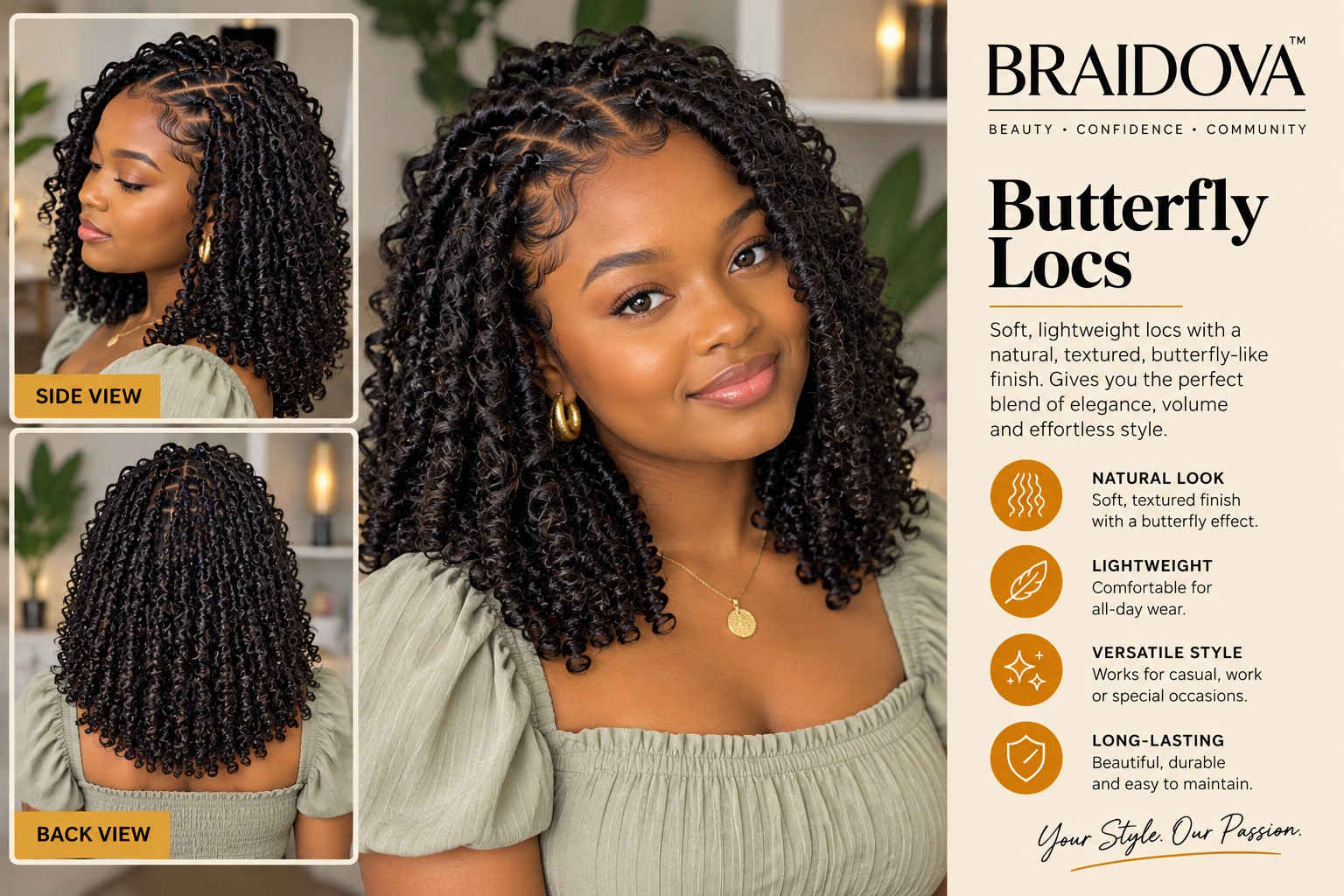Butterfly Locs - Braidova visual reference