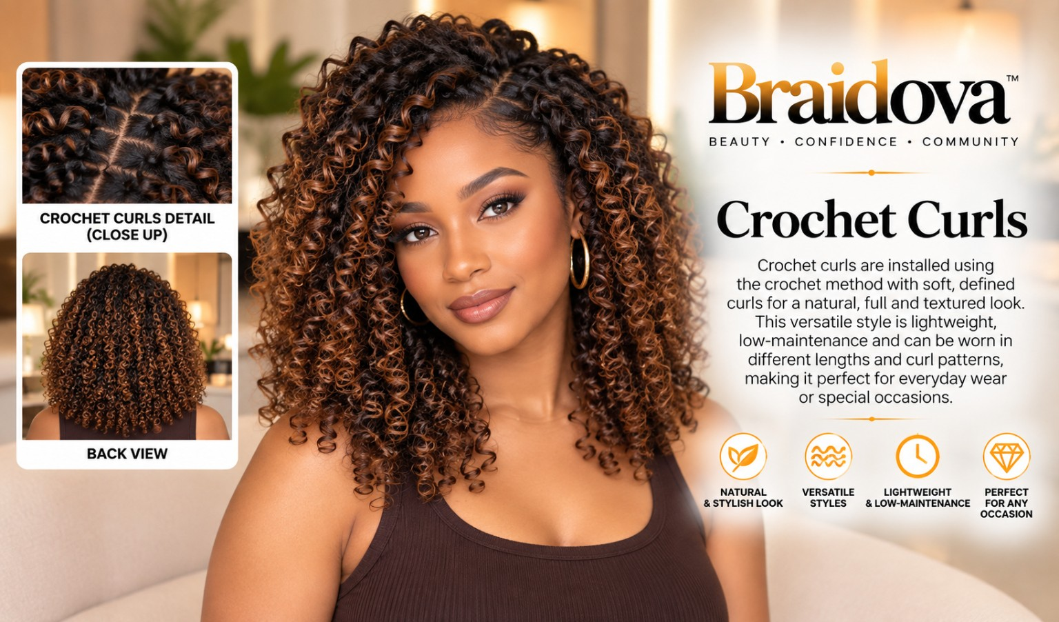 Crochet Curls - Braidova visual reference