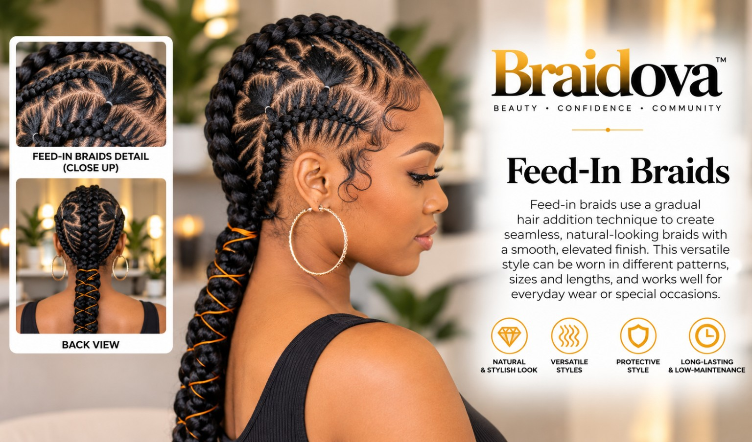 Feed-In Braids - Braidova visual reference
