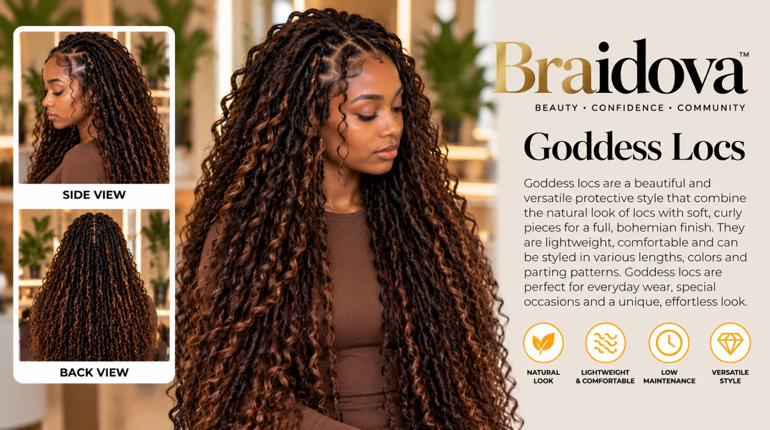 Goddess Locs - Braidova visual reference