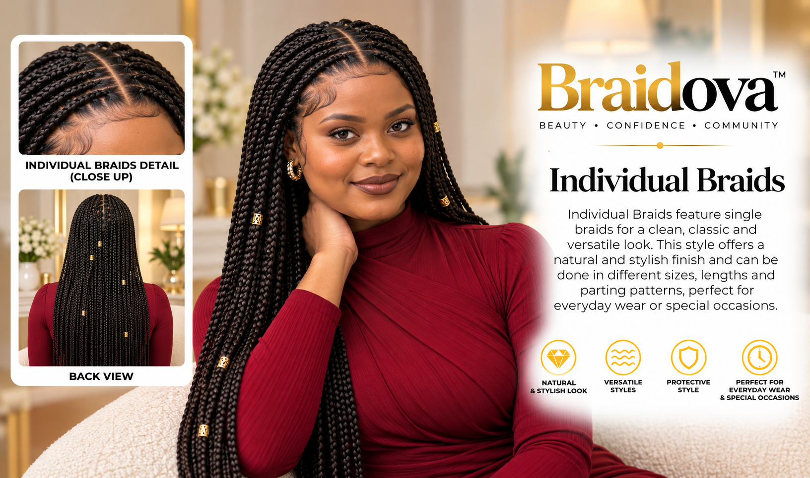 Individual Braids - Braidova visual reference
