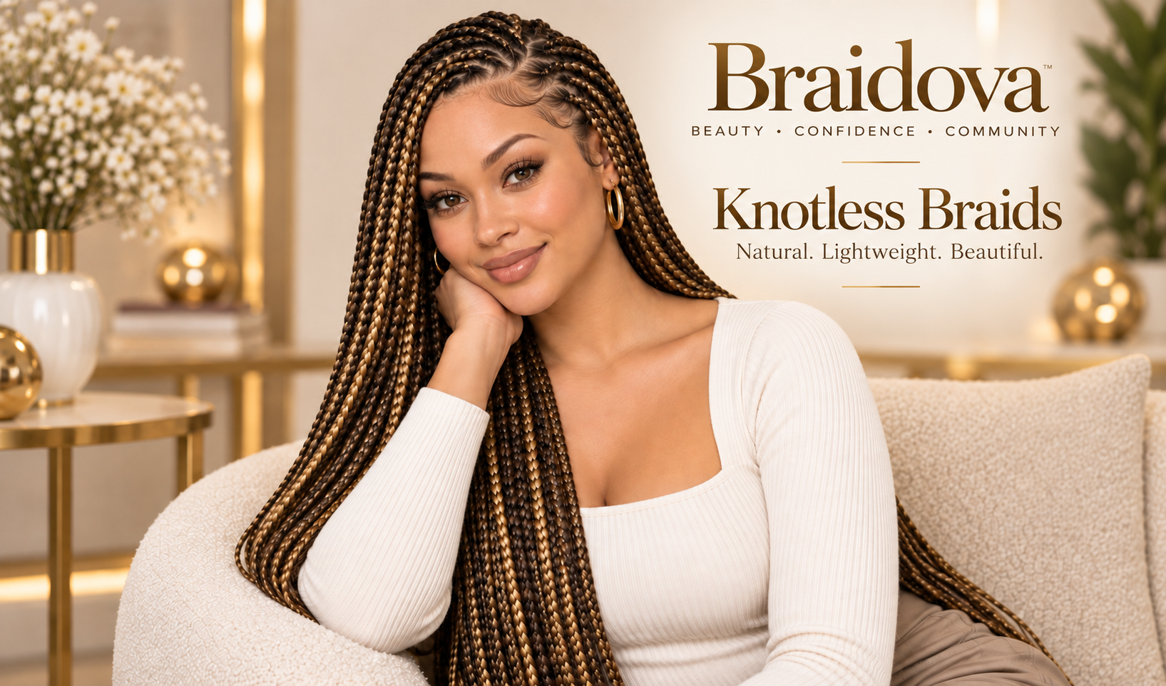 Braidova Knotless Braids hairstyle
