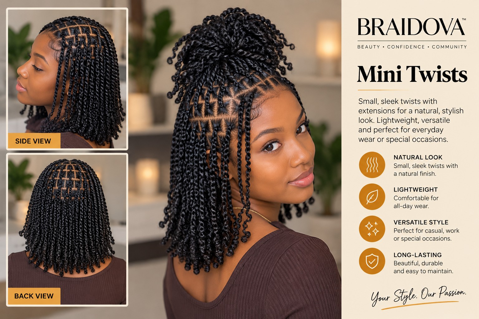 Mini Twists - Braidova visual reference