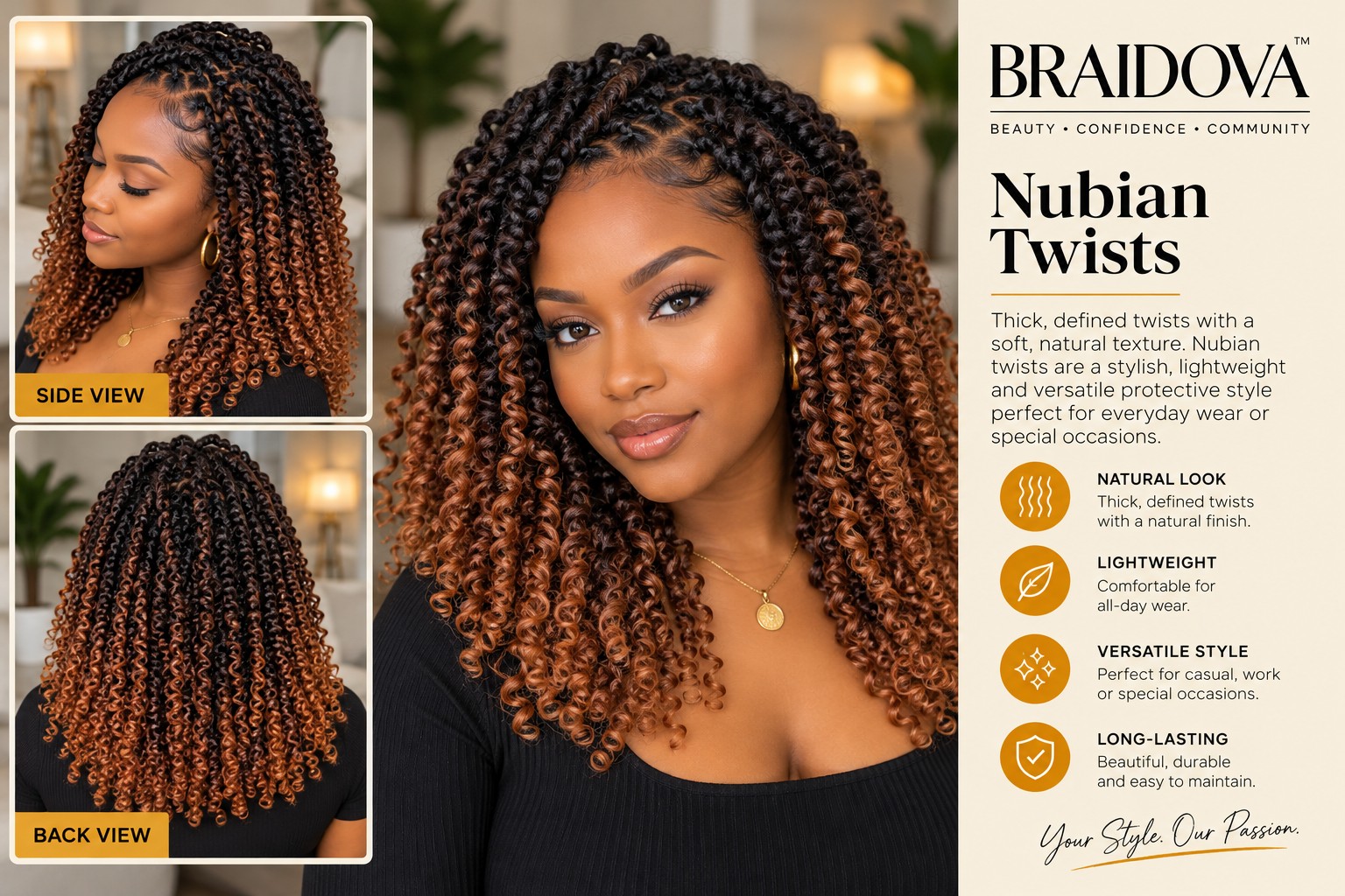 Nubian Twists - Braidova visual reference