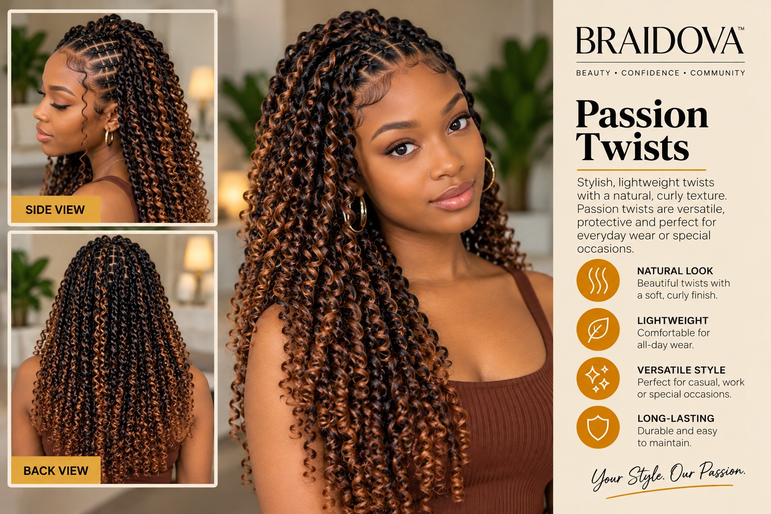 Passion Twists - Braidova visual reference