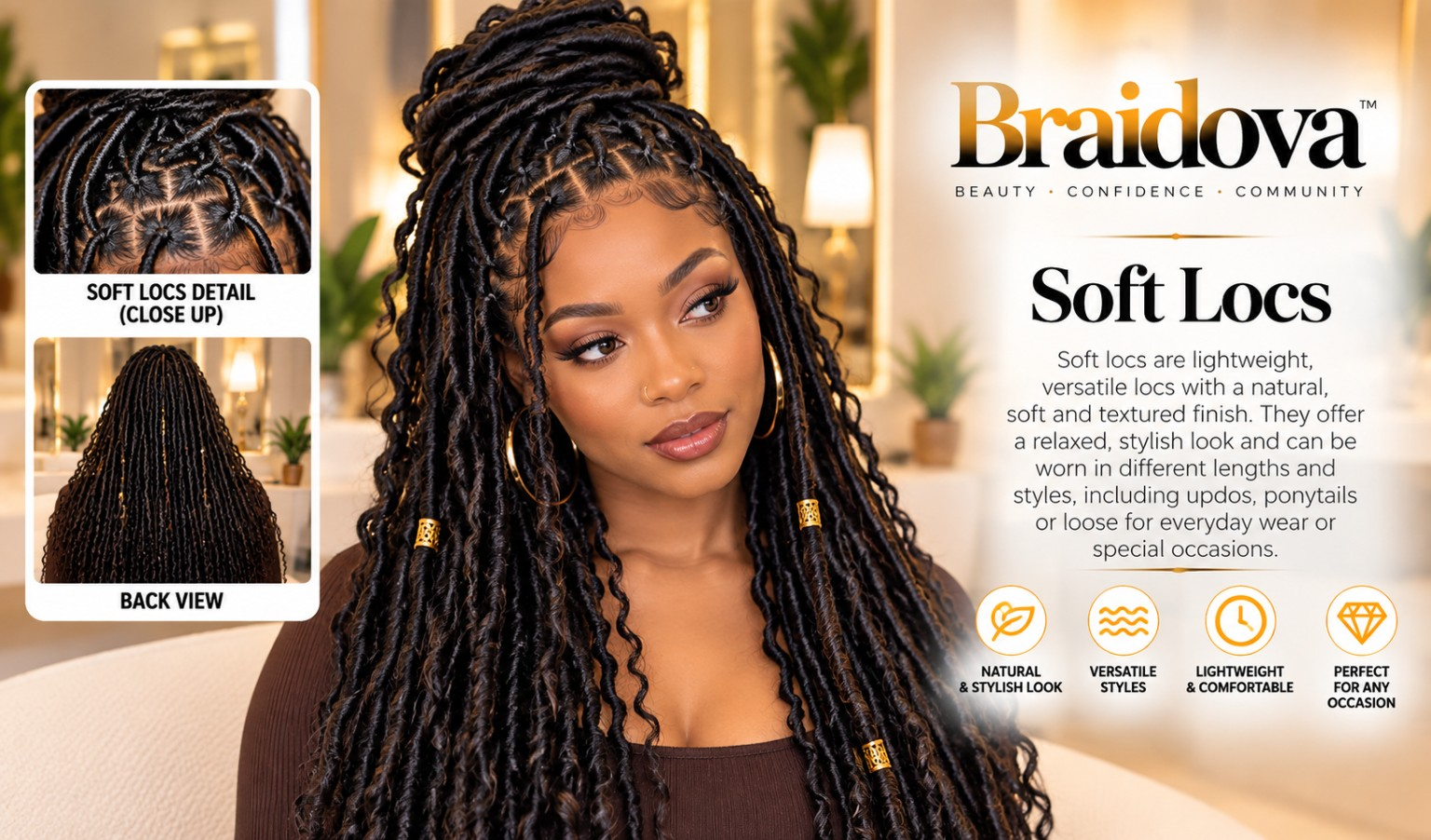 Soft Locs - Braidova visual reference